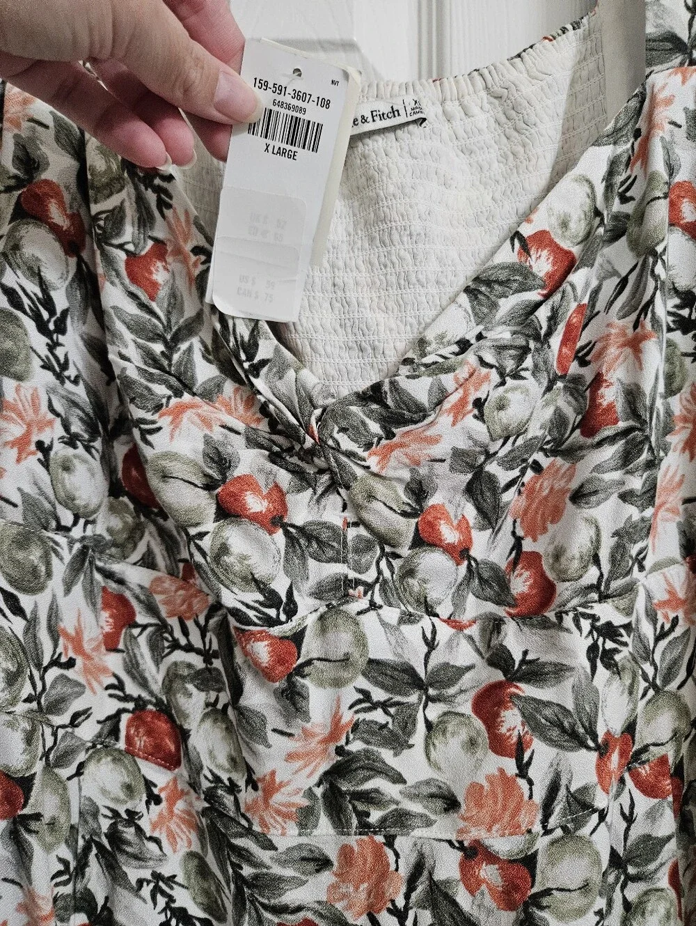 New With Tags Abercrombie Tomato Dress With Pockets - Picture 4 of 10